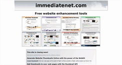 Desktop Screenshot of immediatenet.com