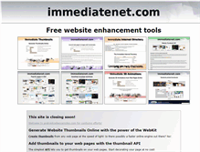Tablet Screenshot of immediatenet.com